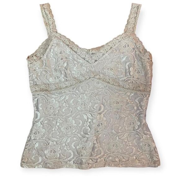 Valerie Stevens new with tags y2k lace beige cami tank - Picture 6 of 8